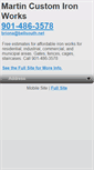 Mobile Screenshot of martincustomiron.com